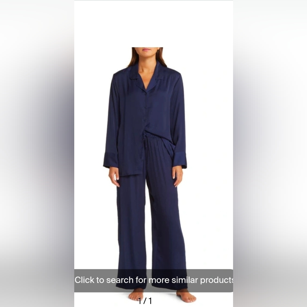 NORDSTROM satin Pajama OPEN EDIT size Xs